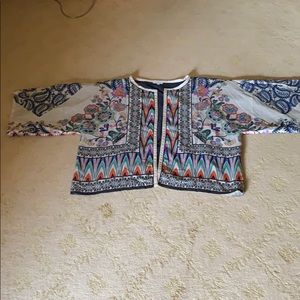 Boho print open jacket by Star Melo